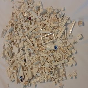 1 pound 3 ounces white legos